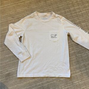 Vineyard Vines Cream Pocket Tee